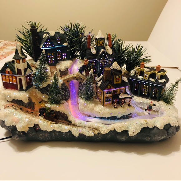 Avon Holiday Avon Fiber Optic Christmas Village 203 Poshmark
